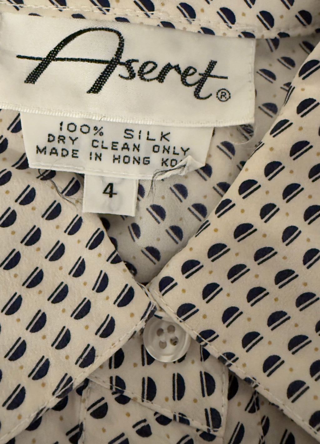 1980s Aseret Silk Top