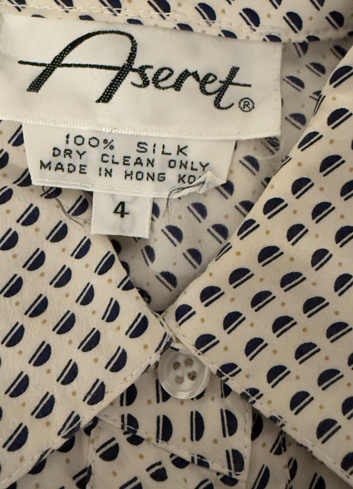 1980s Aseret Silk Top