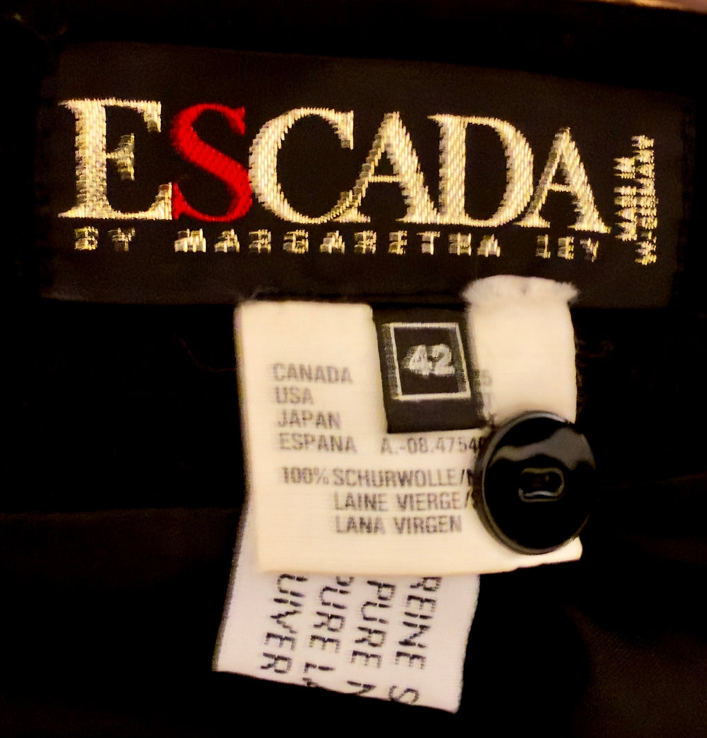 1980s Escada Wool Skirt