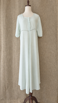 INV-052 Xiangfeng pale gray-green silk dress mannequin front