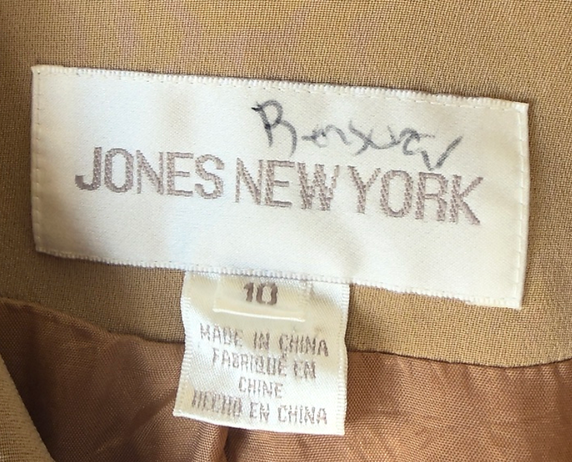 Jones New York blazer brand label