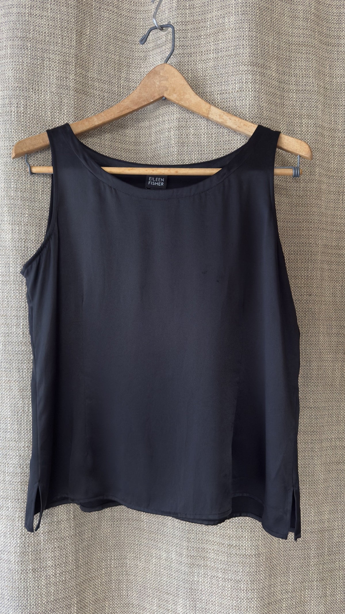 INV-103 Eileen Fisher silk top hanging back